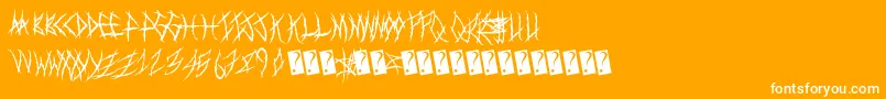 Metalshow Font – White Fonts on Orange Background