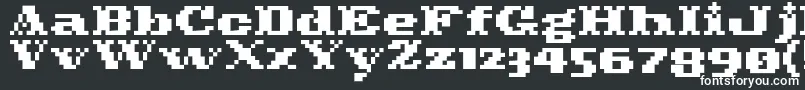 Шрифт Pixelcowboy – белые шрифты