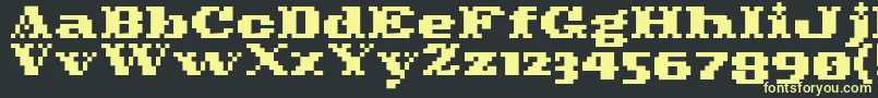 More about Pixelcowboy Font Pixelcowboy Font – Yellow Fonts on Black Background