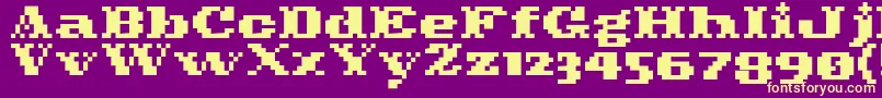 Más sobre la fuente Pixelcowboy fuente Pixelcowboy – Fuentes Amarillas Sobre Fondo Morado