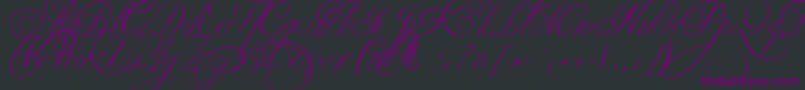 EkaterinaVelikayaTwo Font – Purple Fonts on Black Background