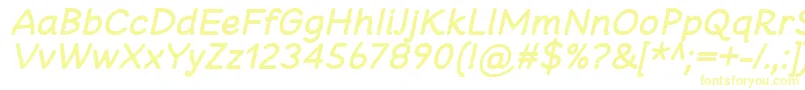Шрифт CheeronstaBoldItalic – жёлтые шрифты