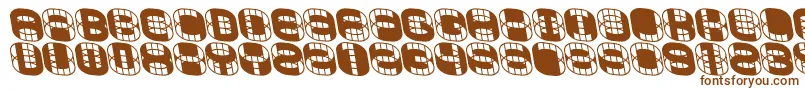 Шрифт Phonie ffy – коричневые шрифты на белом фоне
