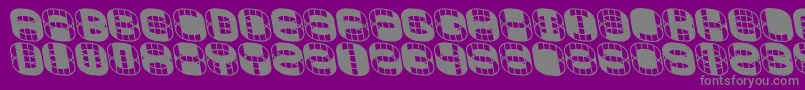 Phonie ffy-Schriftart – Graue Schriften auf violettem Hintergrund