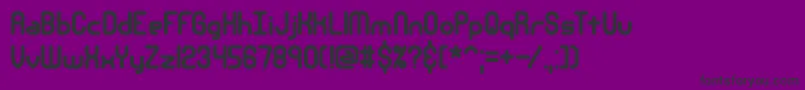 NanosecondThickBrk-Schriftart – Schwarze Schriften auf violettem Hintergrund