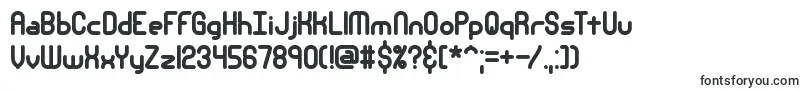 Шрифт NanosecondThickBrk – большие шрифты