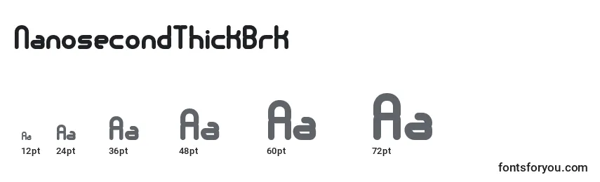 NanosecondThickBrk Font Sizes