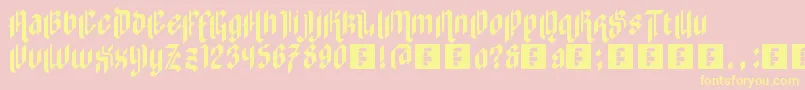 ZilverstoneEyefs Font – Yellow Fonts on Pink Background