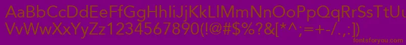 ExpoSsi Font – Brown Fonts on Purple Background