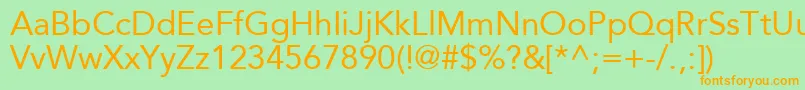 ExpoSsi Font – Orange Fonts on Green Background