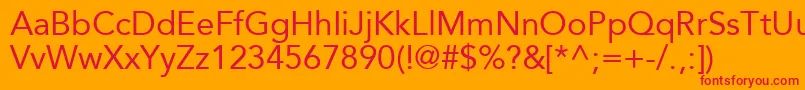 ExpoSsi Font – Red Fonts on Orange Background