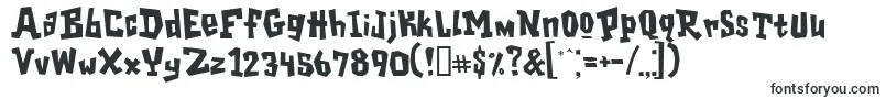 Шрифт Garageshock – шрифты для VK