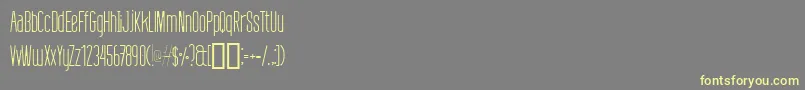DefattedMilkLight Font – Yellow Fonts on Gray Background