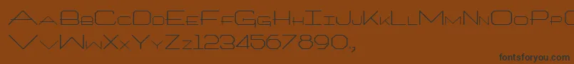 Architech Font – Black Fonts on Brown Background