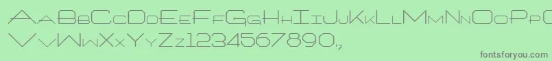 Architech Font – Gray Fonts on Green Background