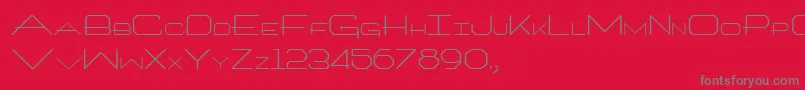 Architech Font – Gray Fonts on Red Background