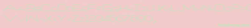 Architech Font – Green Fonts on Pink Background