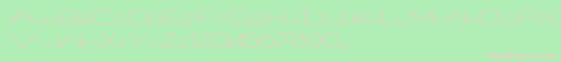 Architech Font – Pink Fonts on Green Background