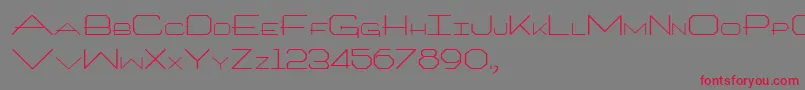 Architech Font – Red Fonts on Gray Background