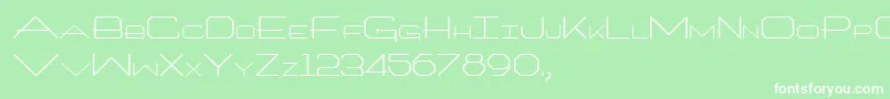 Architech Font – White Fonts on Green Background