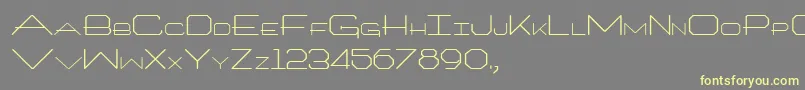 Architech Font – Yellow Fonts on Gray Background