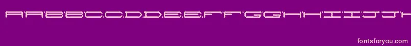 Alienwarping Font – Pink Fonts on Purple Background