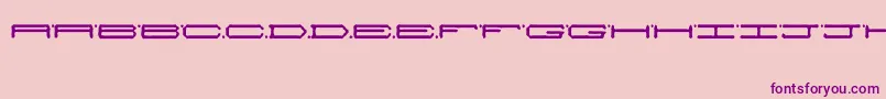 Alienwarping Font – Purple Fonts on Pink Background