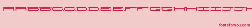Alienwarping Font – Red Fonts on Pink Background