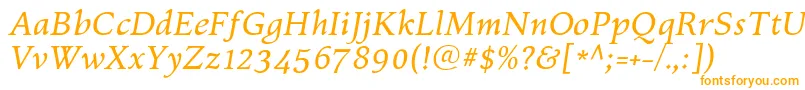 KelvinchItalic-fontti – oranssit fontit