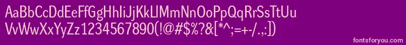 Dynagroteskrm Font – Pink Fonts on Purple Background