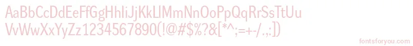 Dynagroteskrm Font – Pink Fonts on White Background