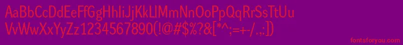 Dynagroteskrm Font – Red Fonts on Purple Background
