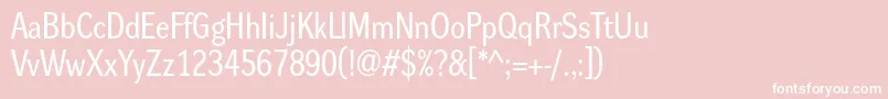 Dynagroteskrm Font – White Fonts on Pink Background