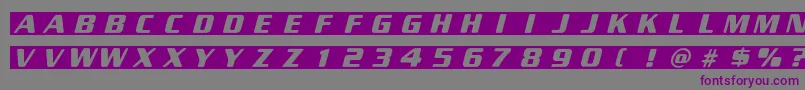 NewSpace Font – Purple Fonts on Gray Background