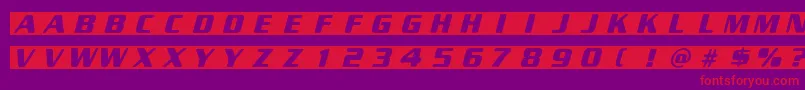 NewSpace Font – Red Fonts on Purple Background