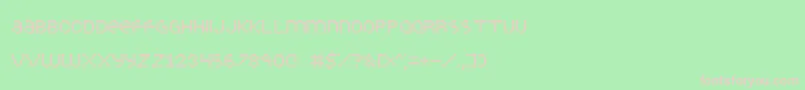 Inkblob Font – Pink Fonts on Green Background