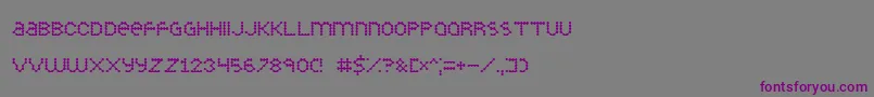 Шрифт Inkblob – фиолетовые шрифты на сером фоне