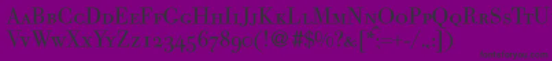 GiambattistasmcRegularDb Font – Black Fonts on Purple Background