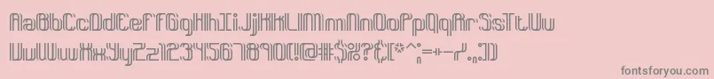 Dyphusio Font – Gray Fonts on Pink Background