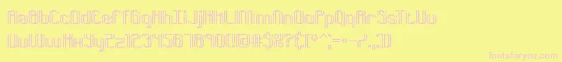 Dyphusio Font – Pink Fonts on Yellow Background