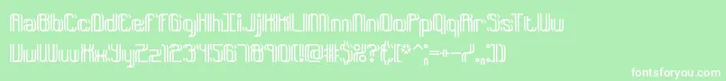 Dyphusio Font – White Fonts on Green Background