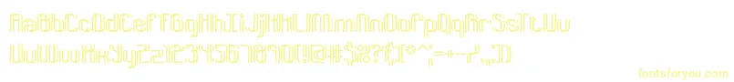 Dyphusio Font – Yellow Fonts on White Background