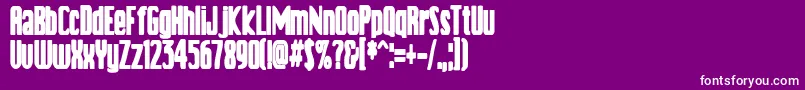 VanillaBoys Font – White Fonts on Purple Background