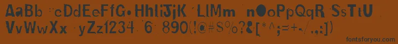 NewboldBoldフォントについての詳細 フォントNewboldBold – 黒い文字が茶色の背景にあります