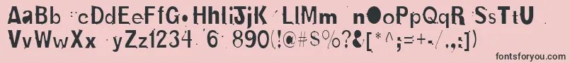 NewboldBold Font – Black Fonts on Pink Background