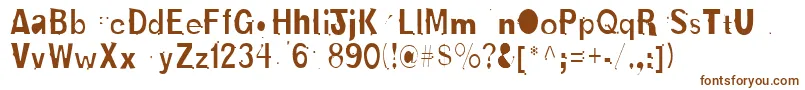 Шрифт NewboldBold – коричневые шрифты на белом фоне