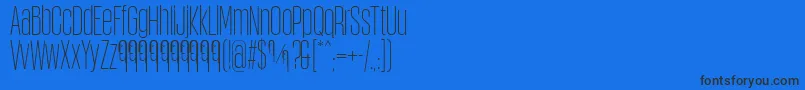 ObcecadaSansFfp Font – Black Fonts on Blue Background