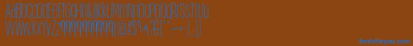 Подробнее о шрифте ObcecadaSansFfp Шрифт ObcecadaSansFfp – синие шрифты на коричневом фоне