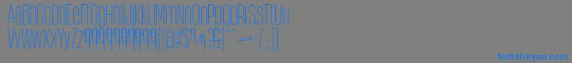 Weitere Informationen zur ObcecadaSansFfp-Schriftart ObcecadaSansFfp-Schriftart – Blaue Schriften auf grauem Hintergrund
