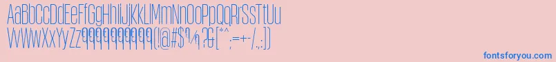 ObcecadaSansFfp Font – Blue Fonts on Pink Background